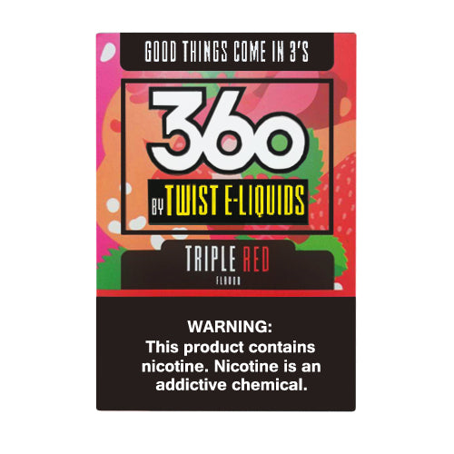 Triple Red by 360 Twist E-Liquids 180ml (3x60ml) For Sale - Image 3