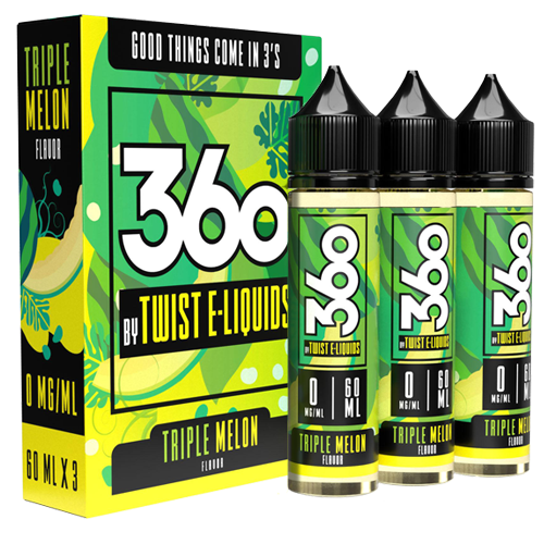 Triple Melon by 360 Twist E-Liquids 180ml (3x60ml) For Sale