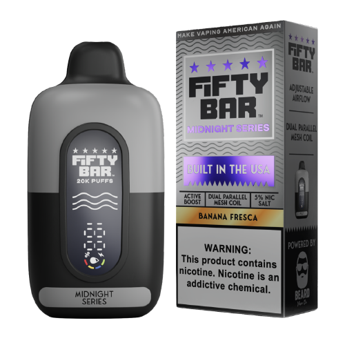 Banana Fresca Disposable Vape (20000 Puffs) by Fifty Bar 20K For Sale