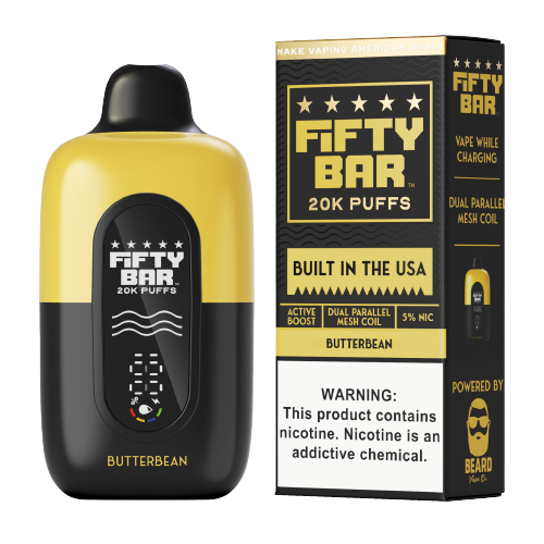 Butterbean Disposable Vape (20000 Puffs) by Fifty Bar 20K For Sale