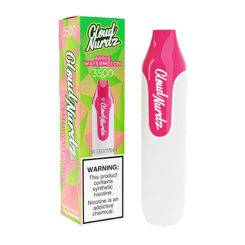 Apple Watermelon Disposable Pod (3500 Puffs) by Cloud Nurdz Disposables For Sale