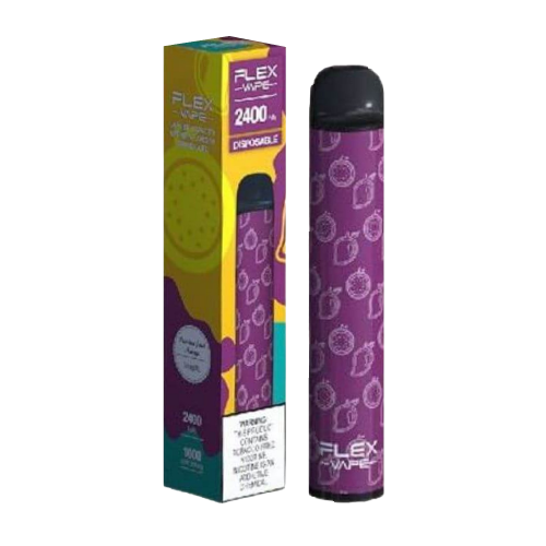 Passion Fruit Mango Disposable Vape (2400 Puffs) by Flex Vape For Sale