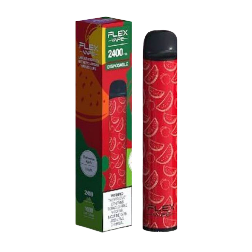 Watermelon Apple Disposable Vape (2400 Puffs) by Flex Vape For Sale