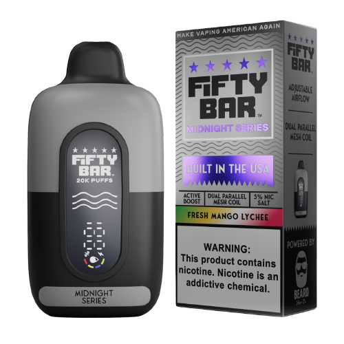 Fresh Mango Lychee Disposable Vape (20000 Puffs) by Fifty Bar 20K For Sale
