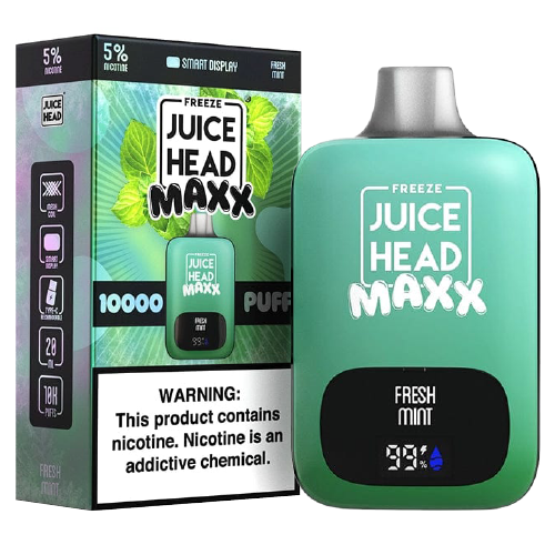 Fresh Mint Freeze Disposable Vape (10000 Puffs) by Juice Head Maxx For Sale