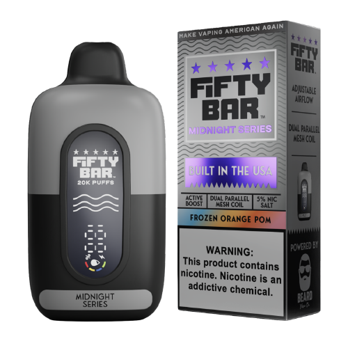Frozen Orange POM Disposable Vape (20000 Puffs) by Fifty Bar 20K For Sale