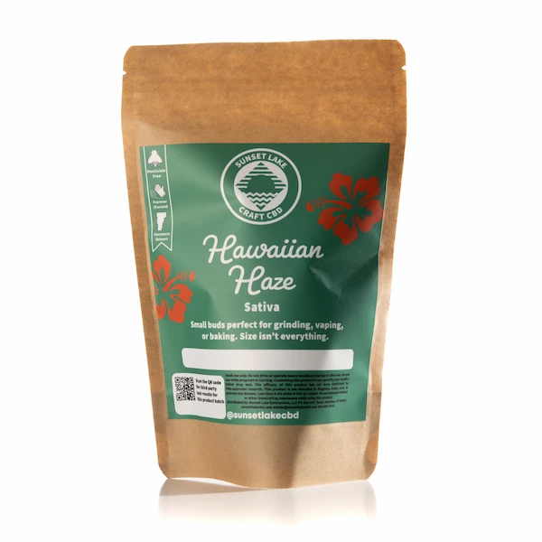 Hawaiian Haze Hemp Flower Smalls – 15.65% CBD For Sale
