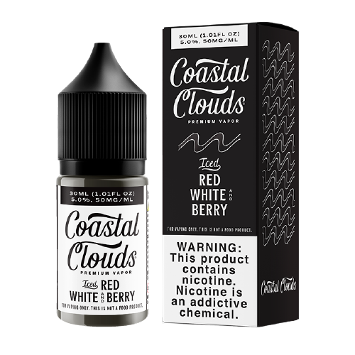 Iced Red White and Berry by Coastal Clouds Salt Nic 30ml For Sale