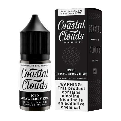Iced Strawberry Kiwi by Coastal Clouds Salt Nic 30ml For Sale