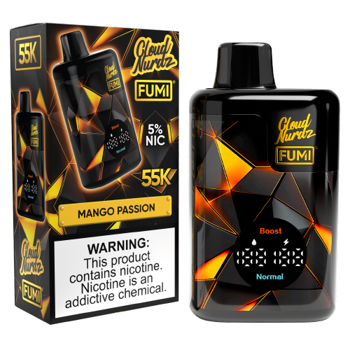Mango Passion Disposable Vape (55000 Puffs) by FUMI x Cloud Nurdz 55K For Sale