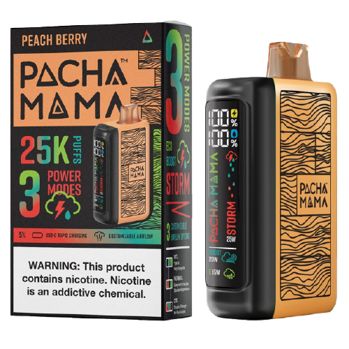 Peach Berry Disposable Vape (25000 Puffs) by Pachamama 25K For Sale