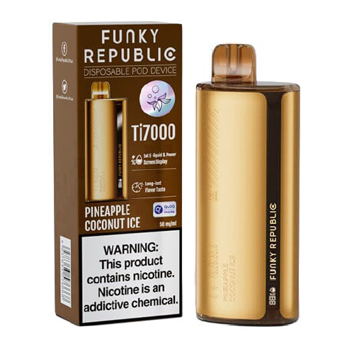 Pineapple Coconut Ice Disposable Vape (7000 Puffs) by Funky Republic Ti7000 For Sale