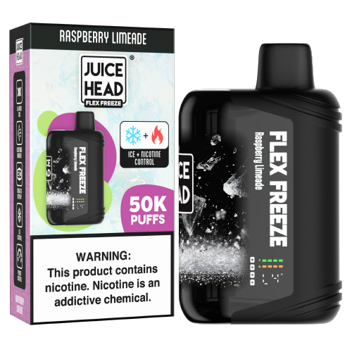 Raspberry Limeade Disposable Vape (50000 Puffs) by Juice Head Flex Freeze For Sale