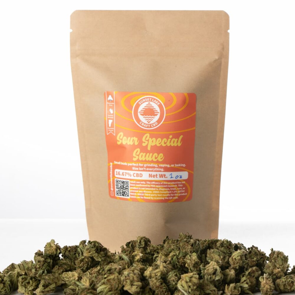 Sour Special Sauce Hemp Flower Smalls 16.6% CBD For Sale