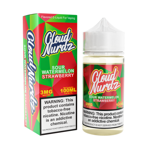 Sour Watermelon Strawberry by Cloud Nurdz 100ml For Sale