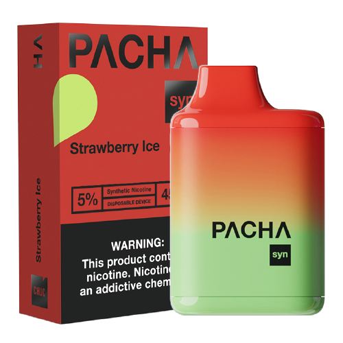 Strawberry Ice Disposable Pod (4500 Puffs) by Pachamama Syn For Sale