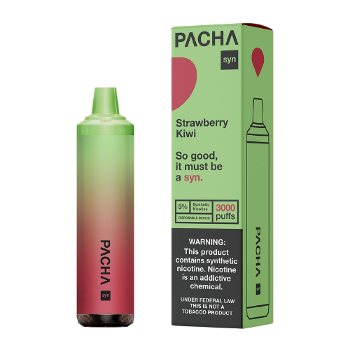 Strawberry Kiwi Disposable Pod (3000 Puffs) by Pachamama Syn For Sale