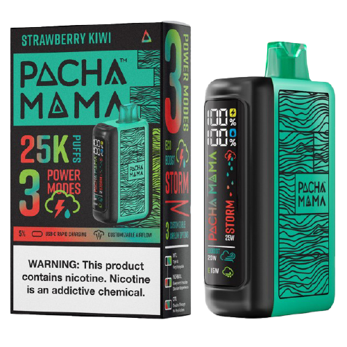 Strawberry Kiwi Disposable Vape (25000 Puffs) by Pachamama 25K For Sale