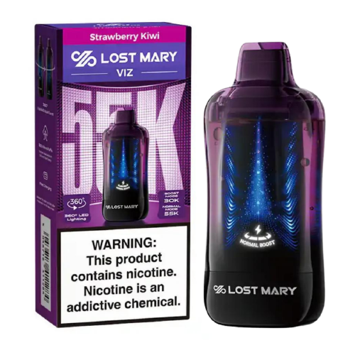 Strawberry Kiwi Disposable Vape (55000 Puffs) by Lost Mary VIZ 55K For Sale