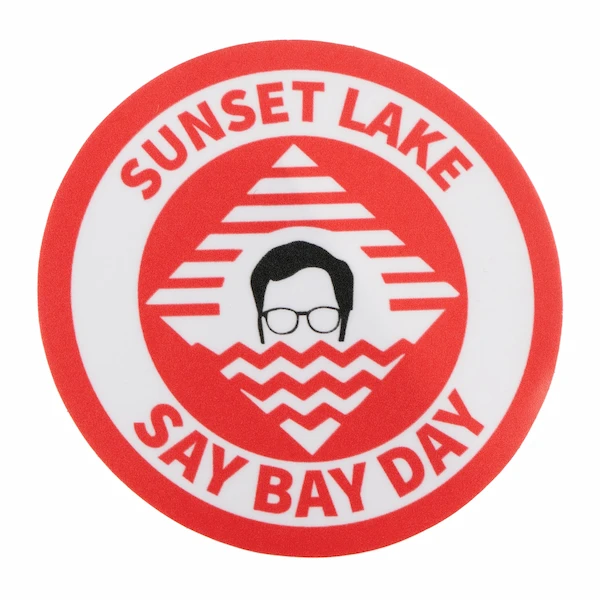 Sunset Lake Say Bay Day Sticker For Sale