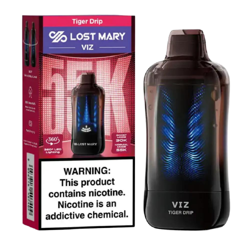 Tiger Drip Disposable Vape (55000 Puffs) by Lost Mary VIZ 55K For Sale