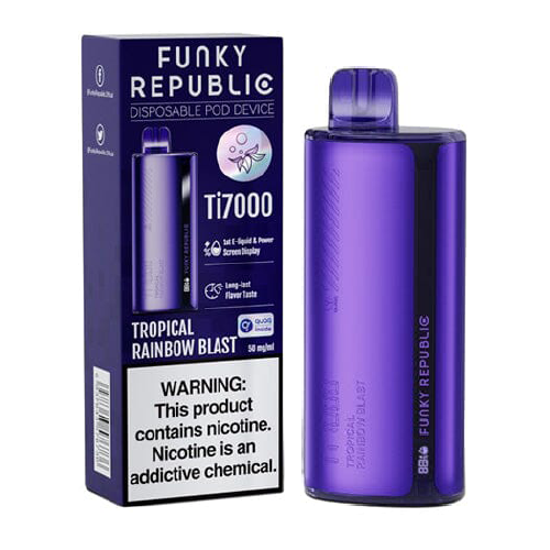 Tropical Rainbow Blast (Tropical Spoal) Disposable Vape (7000 Puffs) by Funky Republic Ti7000 For Sale