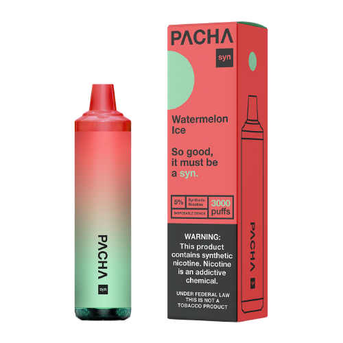 Watermelon Ice Disposable Pod (3000 Puffs) by Pachamama Syn For Sale