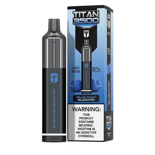 Blue Razz Blizzard Disposable Pod (3500 Puffs) by Titan 3500 For Sale