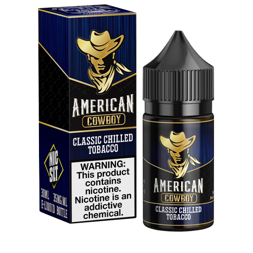 Classic Chilled Tobacco by American Cowboy Nic Slt 30ml For Sale