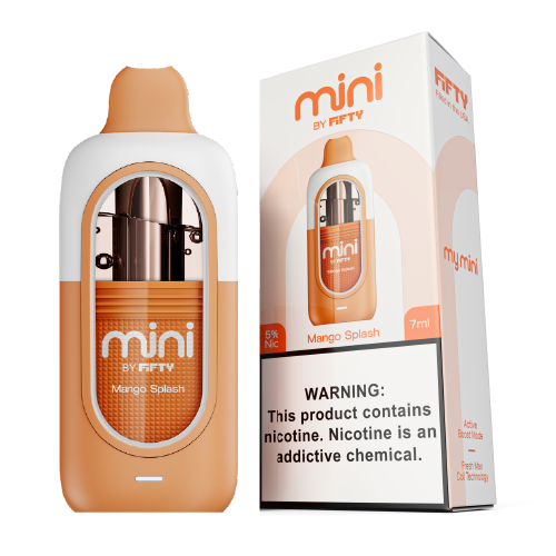 Mango Splash Disposable Vape by Fifty Bar Mini For Sale - Image 3