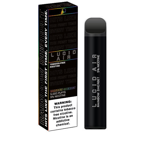 Rainbow Sherbet Disposable Pod (5000 Puffs) by Lucid Air For Sale