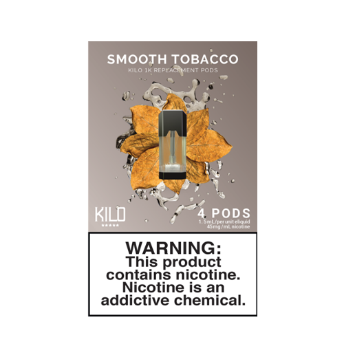 Smooth Tobacco – Pack of 4 Pods by Kilo 1K For Sale