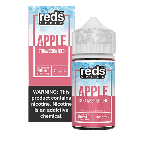 Strawberry ICED by Reds Apple Ejuice 60ml For Sale