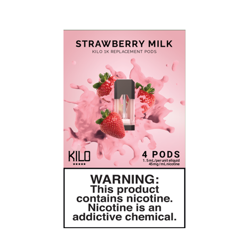 Strawberry Milk – Pack of 4 Pods by Kilo 1K For Sale
