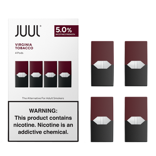Virginia Tobacco – Pack of 4 Pods by Juul For Sale