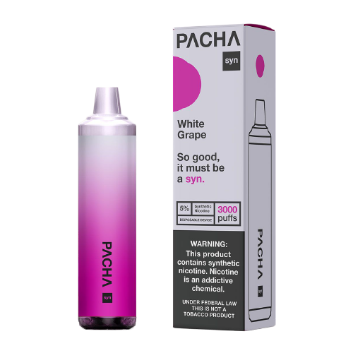 White Grape Disposable Pod (3000 Puffs) by Pachamama Syn For Sale